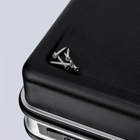 Walizka KNIPEX „Basic“ 00 21 05 LE – widok na wnętrze z przegrodami.