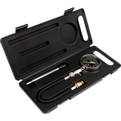 Zestaw diagnostyczny YATO YT-7302 z manometrem o średnicy 70 mm.