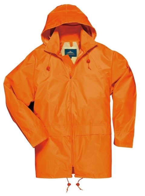 Kurtka przeciwdeszczowa Portwest S440ORR XL w kolorze pomarańczowym.