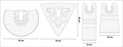 WIELOFUNKCYJNE NARZĘDZIE OSCYLACYJNE 18V BEZ AKUMULATORA