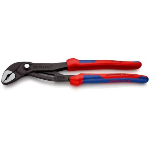 KNIPEX Cobra® 87 02 300 – szczypce nastawne do rur w kolorze szarym, długość 300 mm, przeznaczone do pracy instalacyjnej.