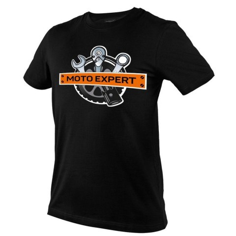 T-shirt z nadrukiem NEO TOOLS MOTO Expert wykonany z bawełny 180 g/m² zapewnia komfort i trwałość w codziennym użytkowaniu.