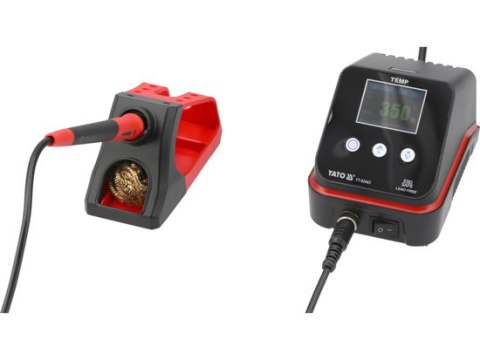 Yato YT-82463 – kompletna stacja lutownicza z podstawką i czyścikiem.