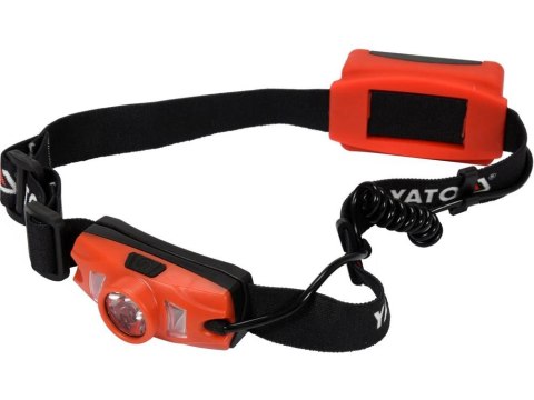 Latarka czołowa YATO YT-08595 z diodą CREE XTE i mocą 500 lm.