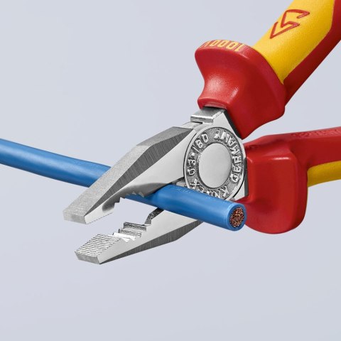 KNIPEX 03 06 180 – szczypce izolowane VDE do 1000 V, idealne dla elektryków i profesjonalnych monterów.
