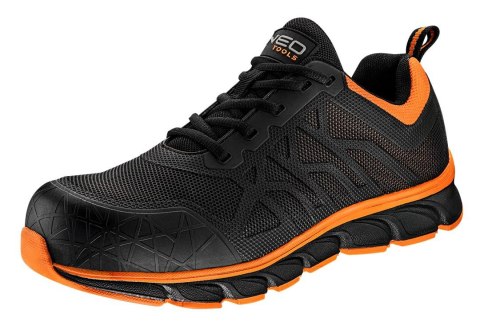 PÓŁBUTY ROBOCZE S1 SRC, PODNOSEK KOMPOZYTOWY, ROZM.44, CZARNO-POMARAŃCZOWE