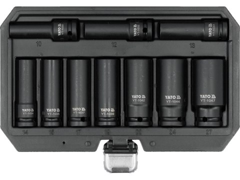 YATO YT-10557 zestaw nasadek udarowych długich 1/2", 10 elementów