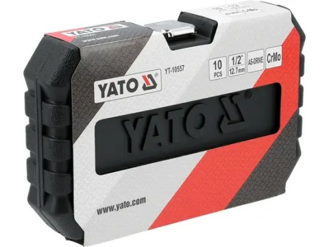 KOMPLET NASADEK UDAROWYCH 1/2'' DŁUGICH 10 SZT. 10-27MM