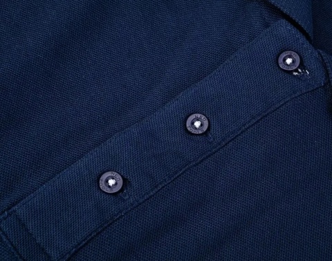 KOSZULKA POLO DENIM MĘSKA ROZMIAR L , GRANATOWA