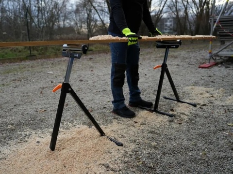 PODPORA METALOWA TELESKOPOWA Z ROLKĄ