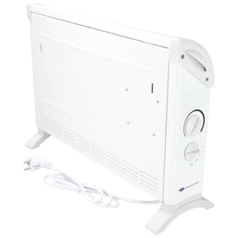 Wbudowany wentylator równomiernie rozprowadza ciepło w całym pomieszczeniu.