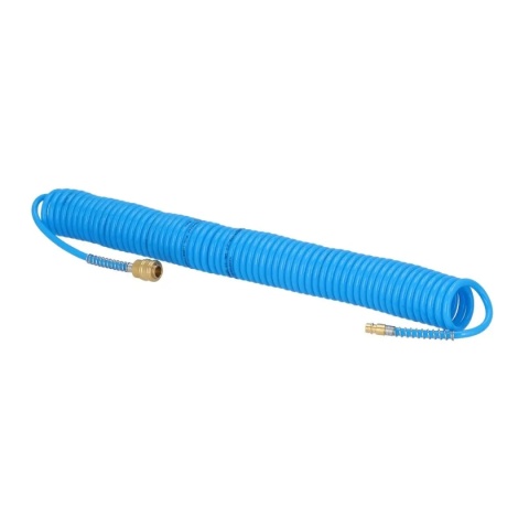 Wąż pneumatyczny spiralny 4304206📏 Długość robocza 10 m – pozwala na komfortową pracę w większych przestrzeniach