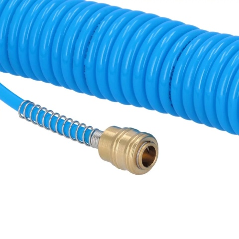 Wąż pneumatyczny spiralny 4304206🧵 Materiał PU (poliuretan) – wysoka elastyczność, lekkość i odporność na ścieranie