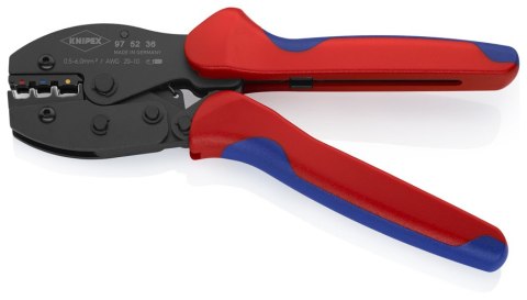 Szczypce KNIPEX PreciForce 97 52 36 z ergonomicznymi rękojeściami wielokomponentowymi.