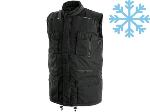 Kamizelka bezrękawnik ocieplany CXS Ohio – czarna, rozmiar XL, bezrękawnik roboczy