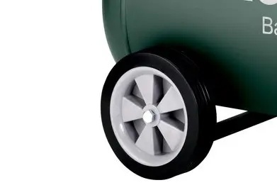 Stabilne koła i gumowany uchwyt do łatwego transportu.