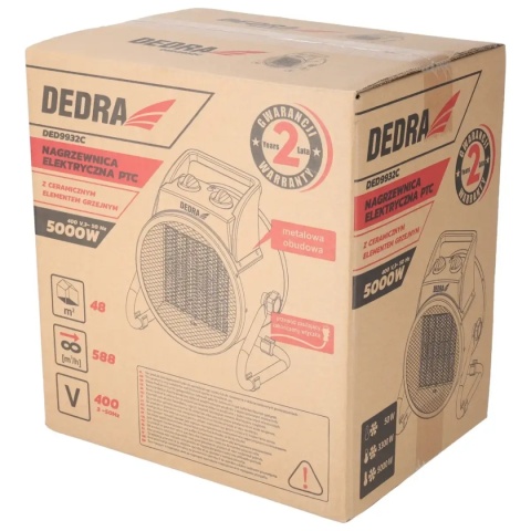 Opakowanie nagrzewnicy DED9932C