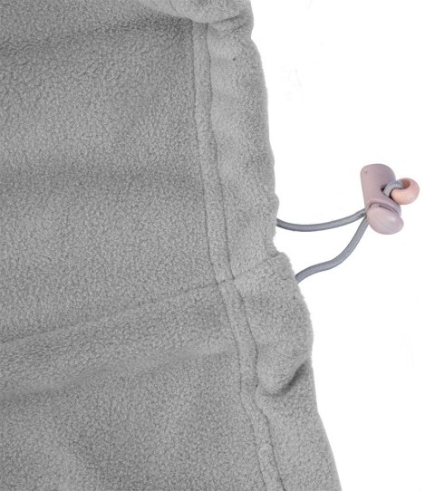 Szary polar NEO TOOLS z regulowanym ściągaczem w dolnym szwie.