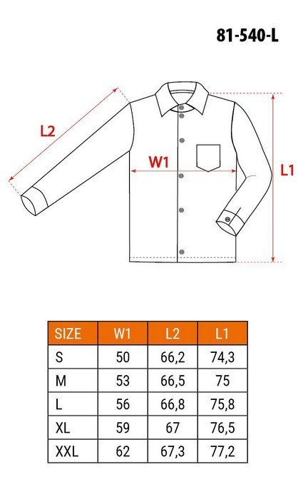 Tabela rozmiaru odzieży