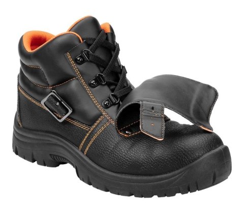 Buty robocze S1P SRC chroniące stopy przed uderzeniem, przekłuciem i poślizgiem.