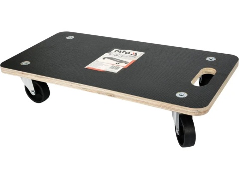 Drewniana platforma transportowa o wymiarach 575×300 mm.