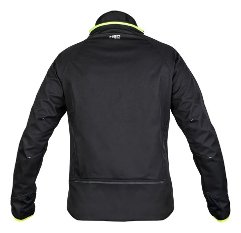 Odblaskowa kurtka Softshell NEO TOOLS – ochrona przed wiatrem i lekkim deszczem.