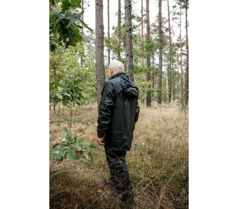 Kurtka przeciwdeszczowa PU/PVC | Rozmiar L | Wodoodporna odzież robocza i nie tylko