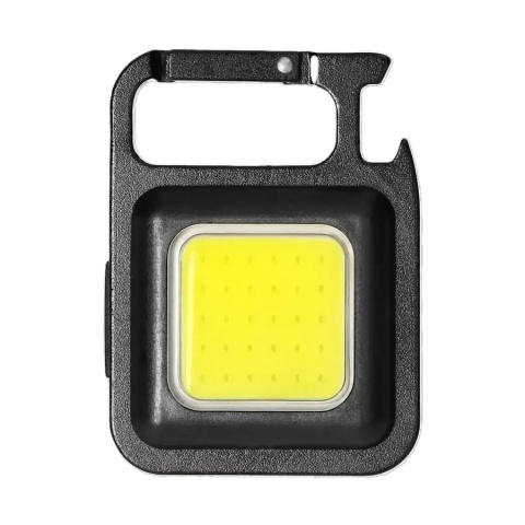 Mini latarka LT-17 Orno Virone posiada karabińczyk i otwieracz do butelek.