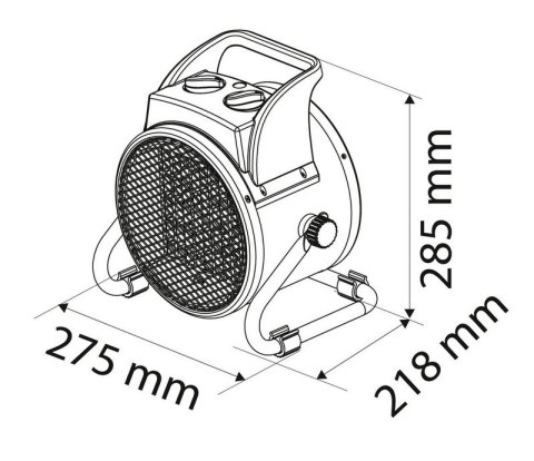 Przewód 1,4 m pozwala na swobodne ustawienie sprzętu.