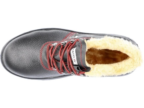 Trzewiki robocze rozmiar 41 posiadają amortyzację pięty i właściwości antystatyczne.